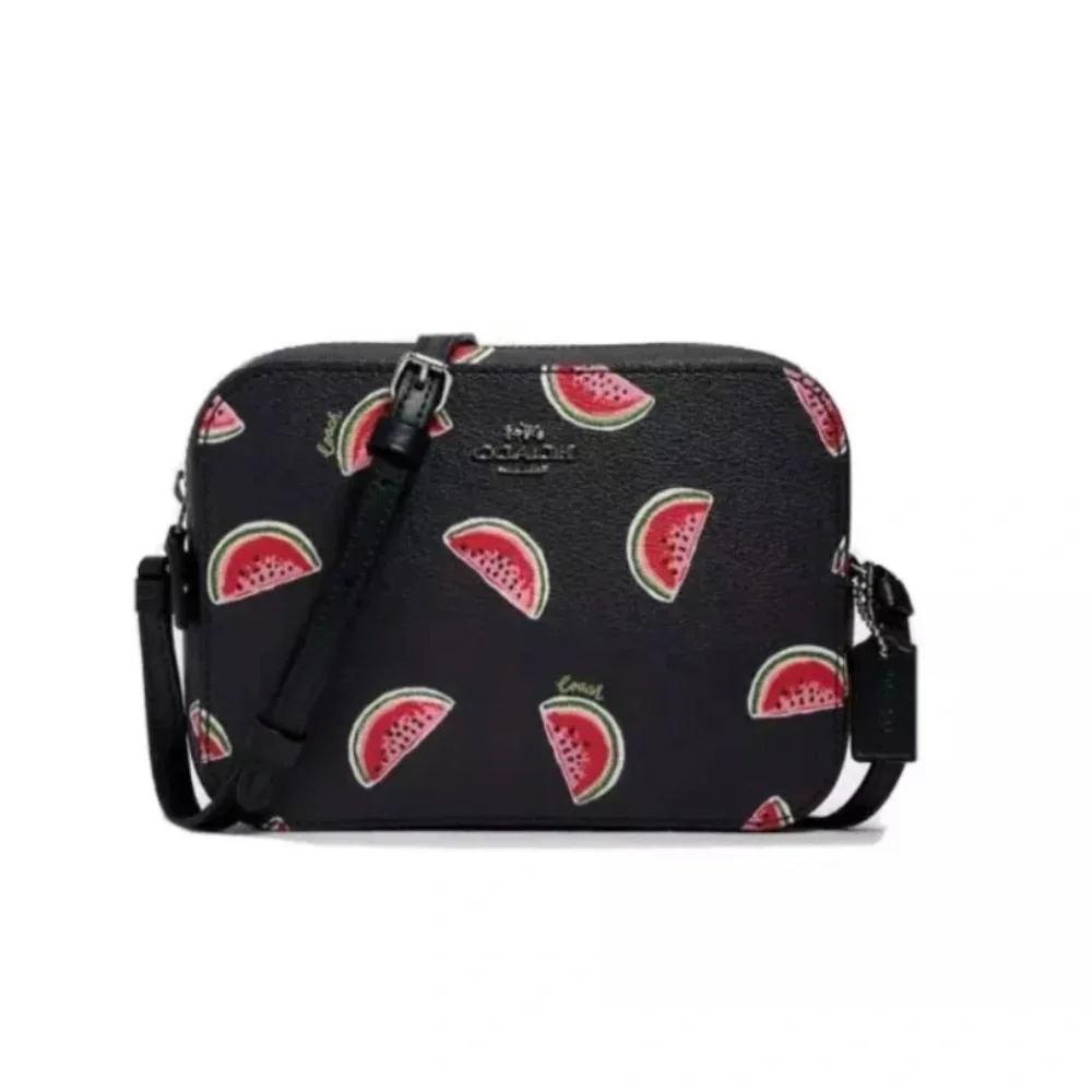 COACH Mini Camera Bag With Watermelon Print $228